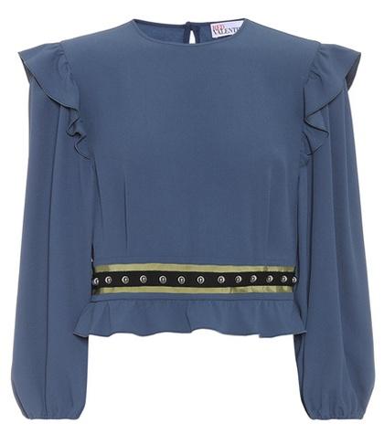 Redvalentino Cropped Long-sleeved Top