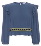 Redvalentino Cropped Long-sleeved Top