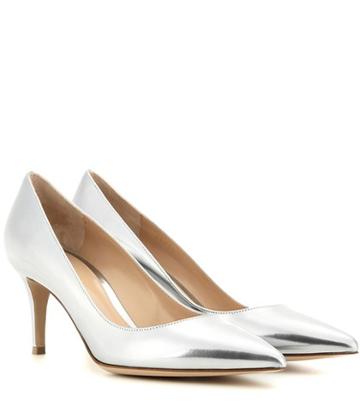 Gianvito Rossi Gianvito 70 Metallic Leather Pumps
