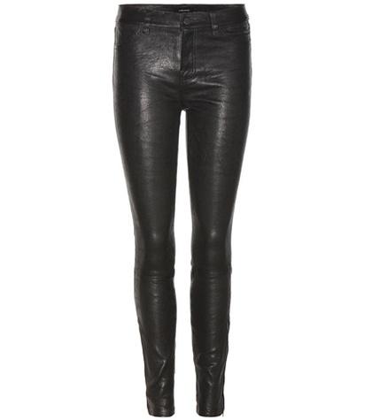 J Brand Super Skinny Stretch Leather Trousers