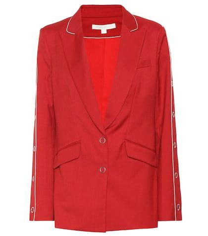 Jonathan Simkhai Embellished Wool-blend Blazer