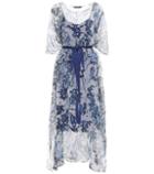 Max Mara Bahamas Floral-printed Silk Dress