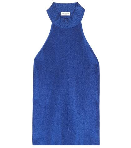 Saint Laurent Lamé Sleeveless Top