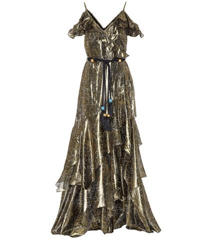 Peter Pilotto Silk-blend Lamé Gown