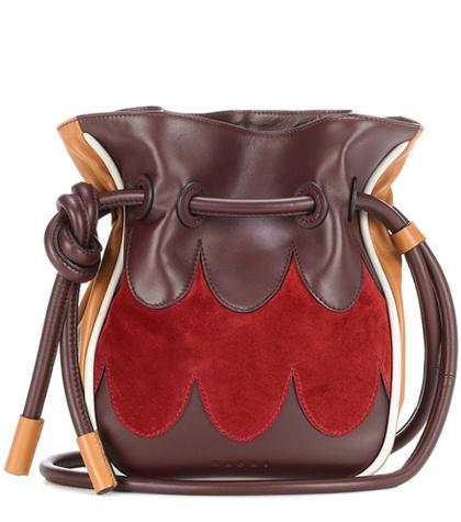 Erdem Leather And Suede Bucket Bag