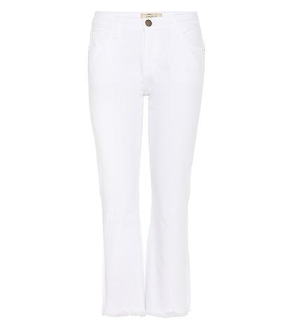 Victoria Beckham The Cropped Flip Flop Jeans