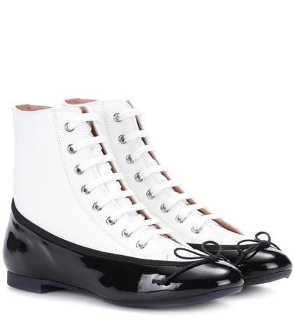 Aquazzura Leather Ballerina Sneakers