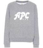 A.p.c. Printed Cotton-blend Sweatshirt