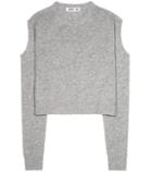 Mcq Alexander Mcqueen Rik10 Wool And Cashmere Cut-out Sweater