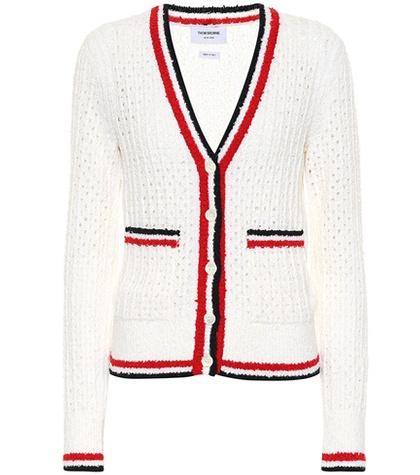 Thom Browne Wool-blend Cardigan