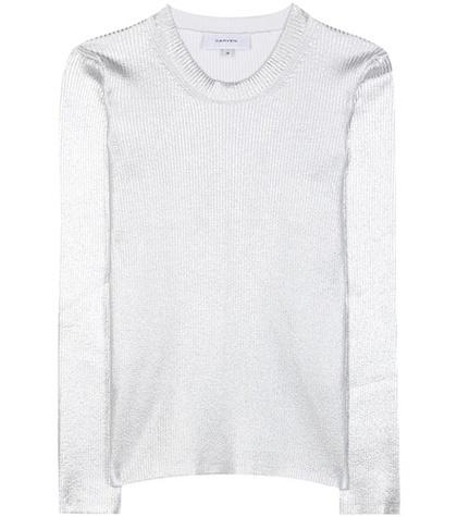 Dolce & Gabbana Metallic Ribbed Sweater