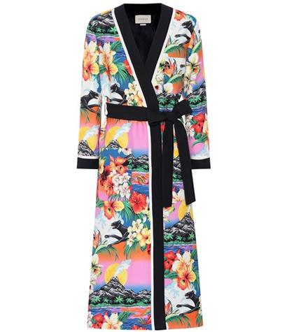 Alexander Mcqueen Printed Kimono Coat