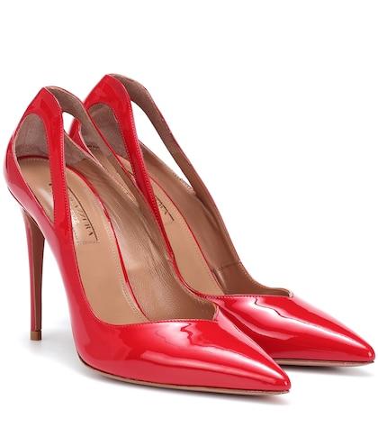 Aquazzura Shiva 105 Patent Leather Pumps