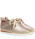 See By Chlo Leather Lace-up Espadrilles