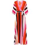 Diane Von Furstenberg Eloise Striped Silk Maxi Dress