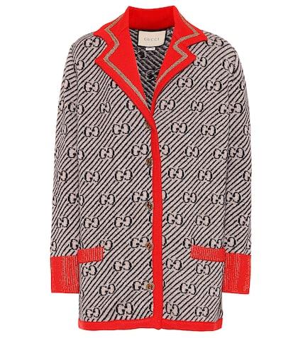 Gucci Wool Jacquard Cardigan