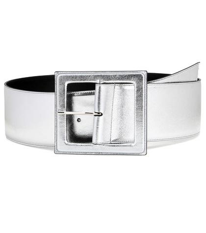 Saint Laurent Metallic Leather Belt