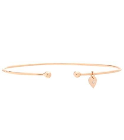 Jemma Wynne 18kt Rose Gold Bracelet With Diamond Pendant
