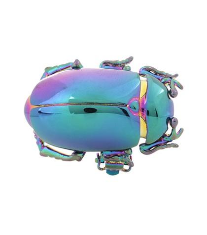 Balenciaga Metal Beetle Clip-on Earring