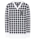 Christopher Kane Gingham Wool, Cashmere And Virgin Wool Sweater