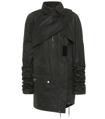 Valentino Waxed-cotton Military Parka