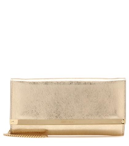 Jimmy Choo Milla Metallic Clutch