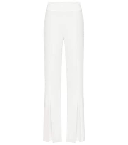 Jonathan Simkhai Signature Slit-front Crêpe Pants