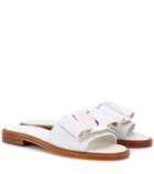 Salvatore Ferragamo Vara Bow Leather Slides