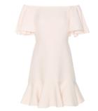 Tre Ccile Virgin Wool And Silk Crêpe Off-the-shoulder Dress