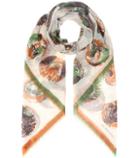 J Brand Pallas Heads Printed Cotton Scarf