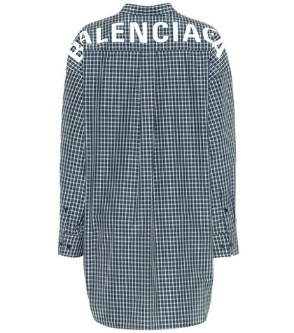 Balenciaga Oversized Checked Shirt