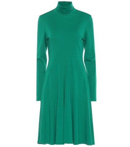 Calvin Klein 205w39nyc Wool Jersey Turtleneck Dress