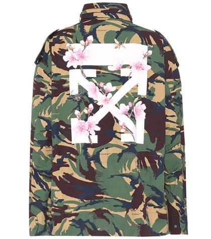 Aquazzura Diag Camouflage Jacket