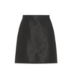 A.p.c. Ada Metallic Cotton-blend Miniskirt