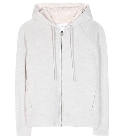 Velvet Rochelle Fleece-lined Sweatshirt