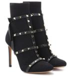 Jardin Des Orangers Valentino Garavani Rockstud Knitted Ankle Boots