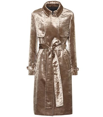 Brunello Cucinelli Velvet Trench Coat