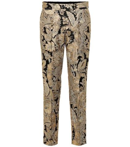 Dolce & Gabbana Jacquard Cigarette Pants