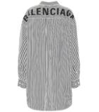 Balenciaga Oversized Striped Cotton Shirt