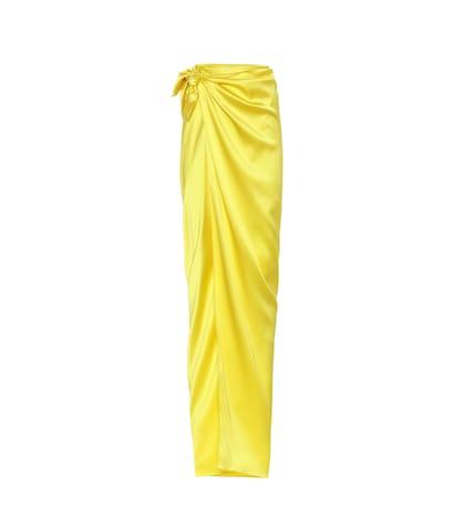 Loveshackfancy Satin Maxi Skirt