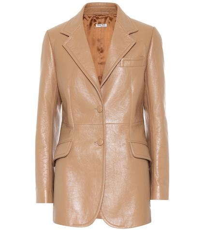 Miu Miu Leather Blazer