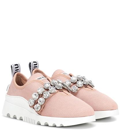 Jimmy Choo Embellished Sneakers