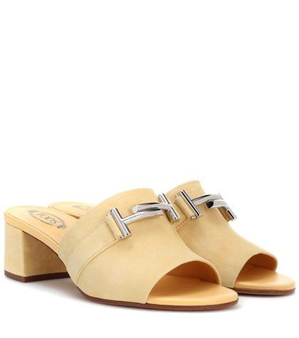 Asceno Double T Suede Mules