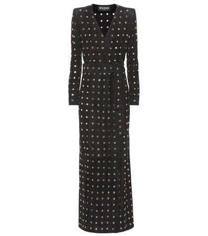 Victoria Beckham Embellished Suede Coat