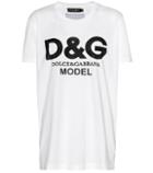 Dolce & Gabbana Model Printed Cotton T-shirt