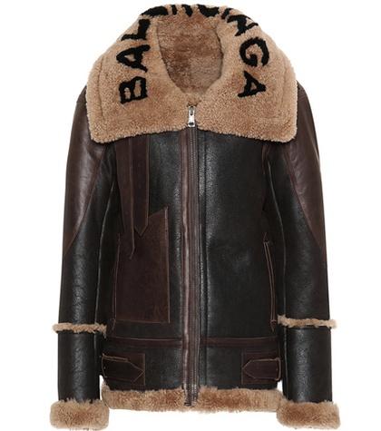Gucci Shearling-lined Leather Jacket