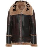 Gucci Shearling-lined Leather Jacket