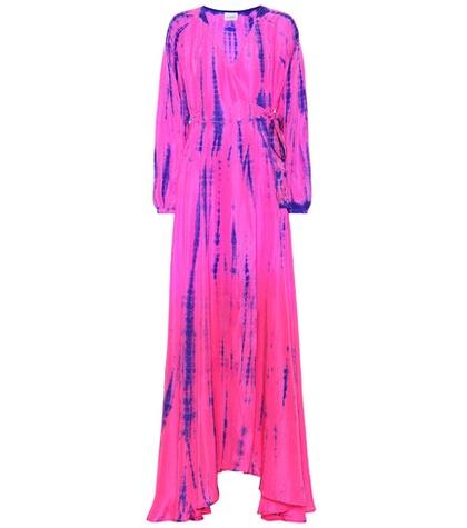 Anna Kosturova Tie-dye Silk Maxi Dress