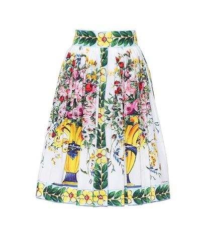 Etro Printed Cotton Skirt