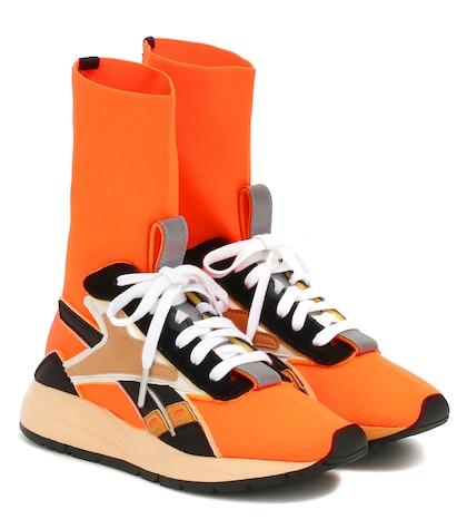 Reebok X Victoria Beckham Bolton Sock Leather-trimmed Sneakers